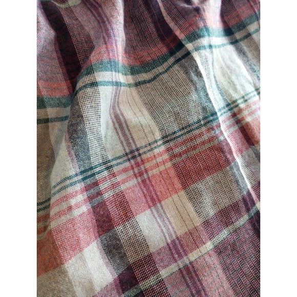 Prestige of Boston Skirt Womens Sz 12 Biege Maxi A-Line Wool Midi VTG 60s Plaid - Picture 7 of 12